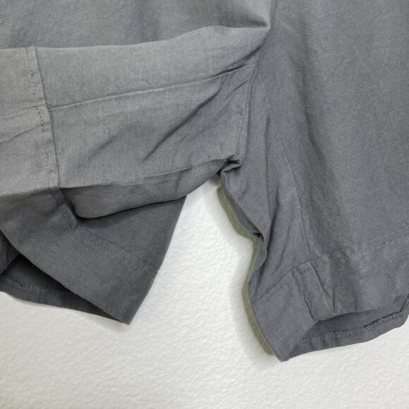 NEW J. Jill Linen Blend Shorts Size 18 Gray Chino Elastic Waist Pockets Casual - Picture 8 of 10